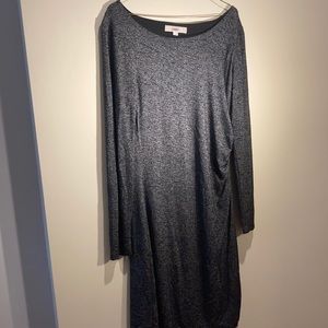 Loft ruched sweater dress